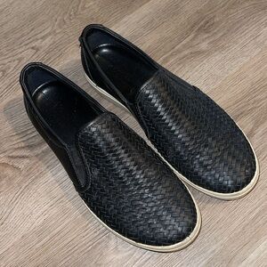 ECCO WOMEN'S comfort  SOFT leather slip on WOVEN shoes 8
